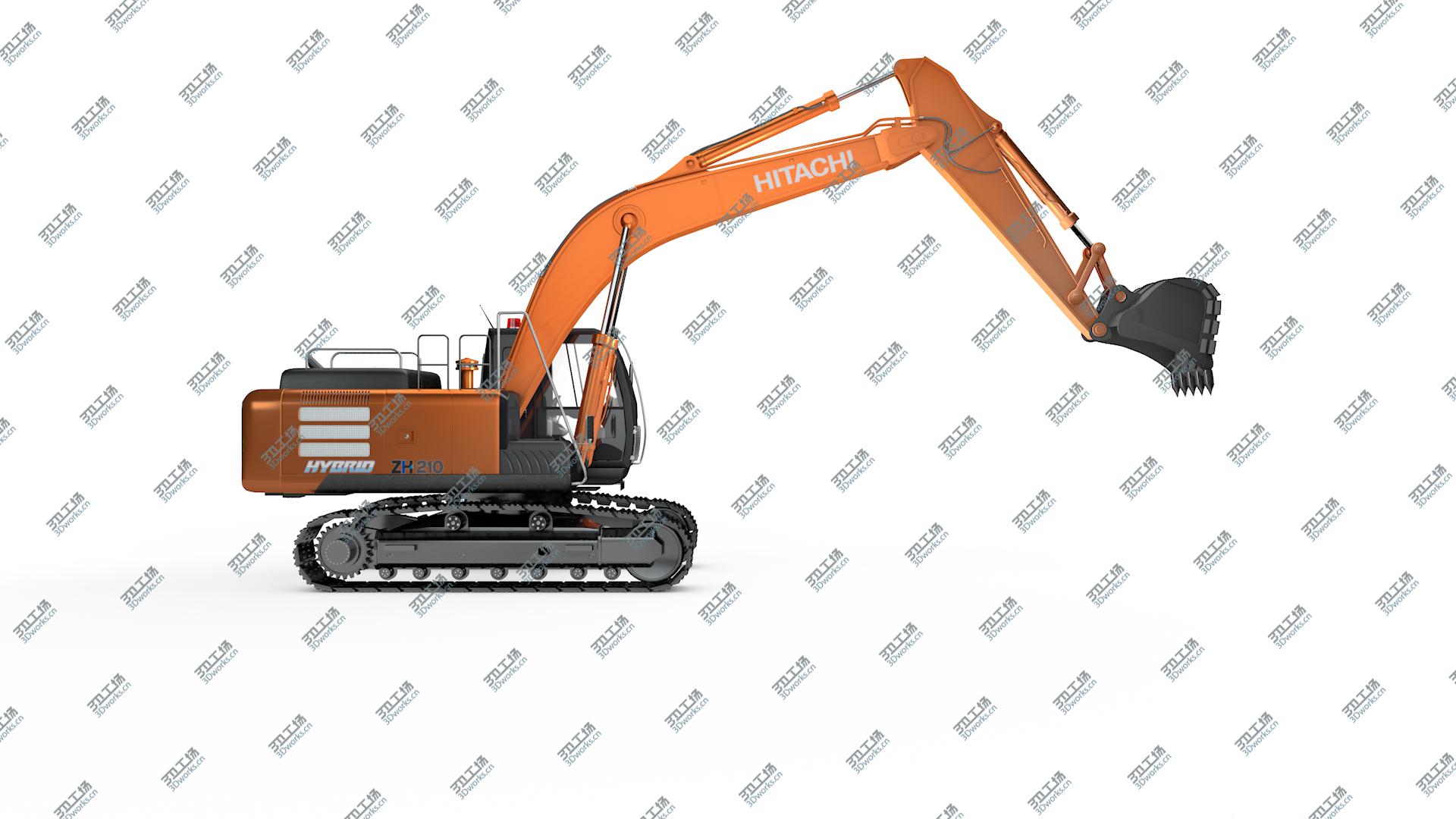 images/goods_img/202104092/3D Rigged Hitachi ZH210 Hybrid Excavator model/5.jpg